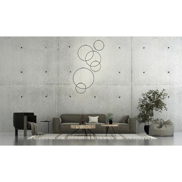 Lampa wisząca CIRCULO SIX czarna - Moosee